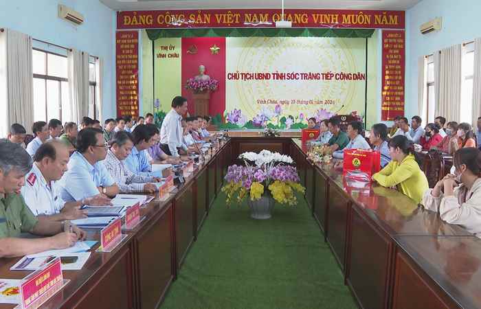 Chủ tịch UBND tỉnh Sóc Trăng tiếp công dân (21-01-2024)